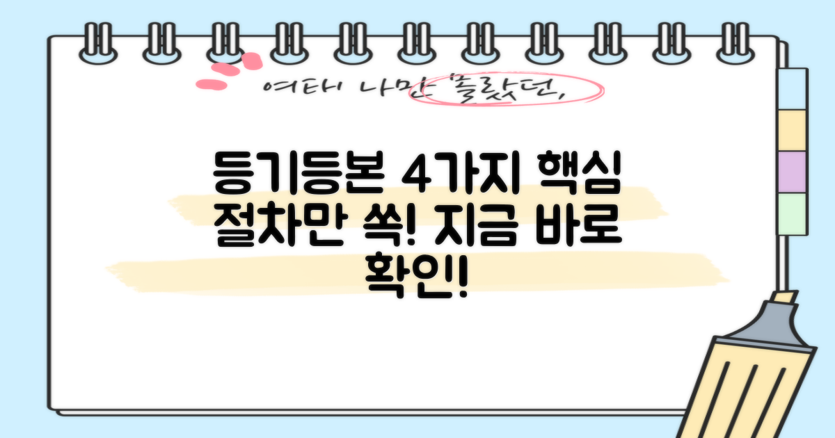 4가지 등기/등본 절차
