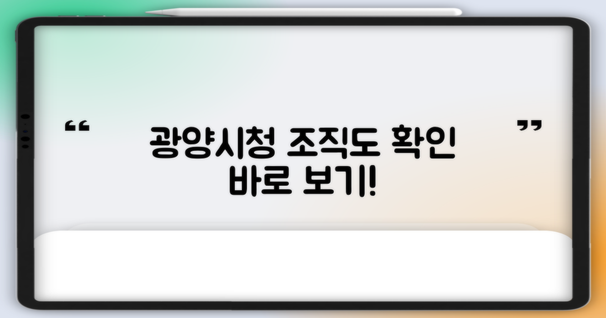 광양시청 조직도 확인하세요